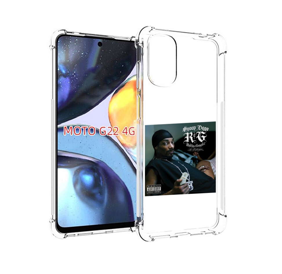

Чехол Mypads Snoop Dogg R&G (Rhythm & Gangsta) Для Motorola Moto G22 4G, Прозрачный, Tocco
