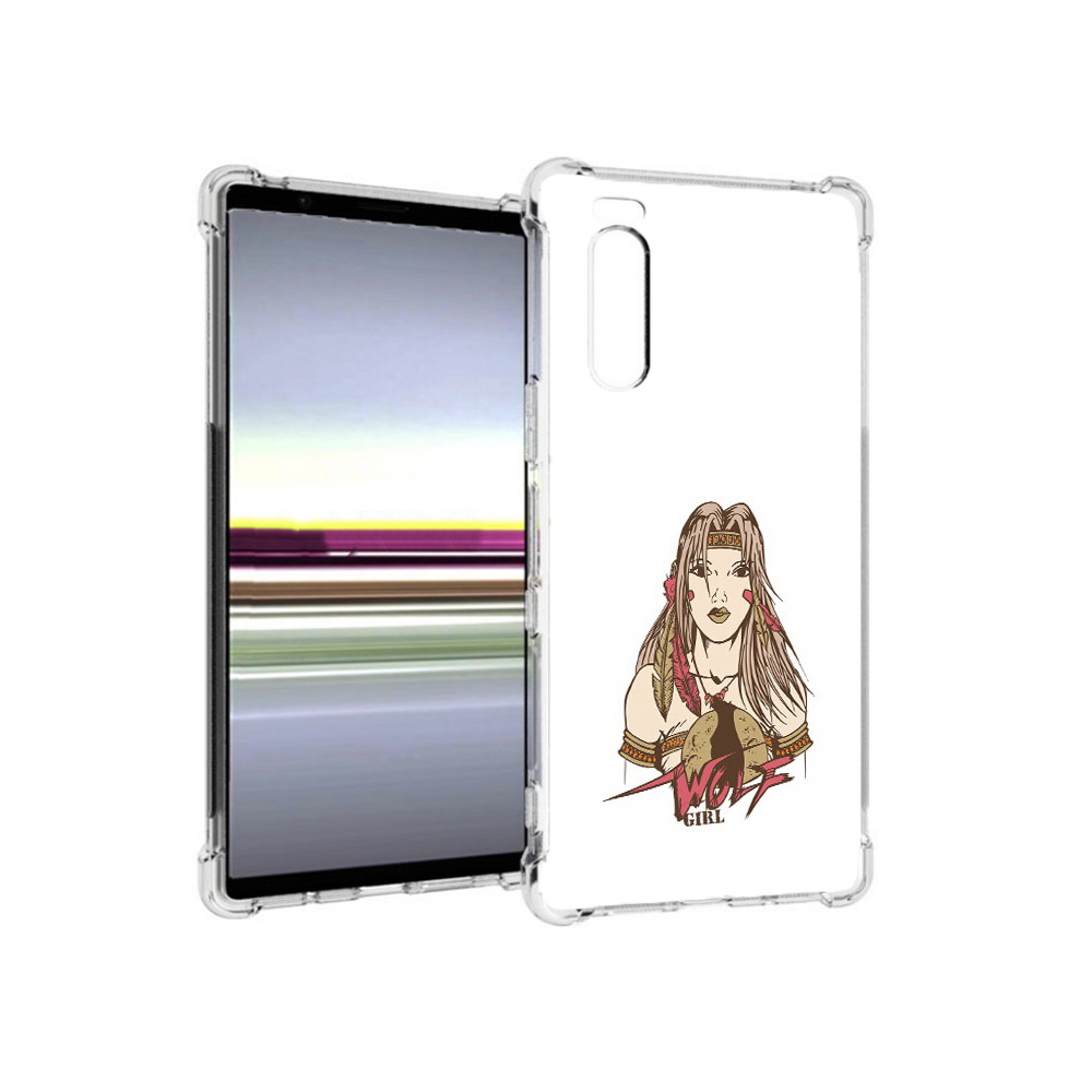 

Чехол MyPads Tocco для Sony Xperia 5 девушка волк (PT139963.234.306), Прозрачный, Tocco