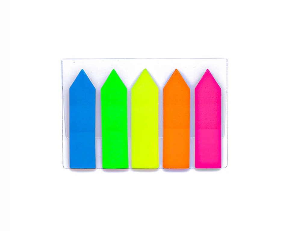 

Закладки-наклейки для заметок в виде стрелок 1 упаковка Неоновые Самоклеющиеся, Sticks_Strelka