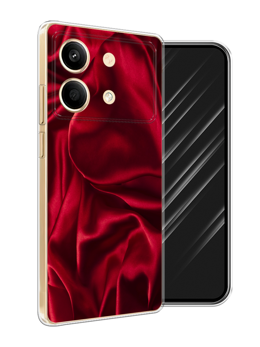 

Чехол Awog на Poco X6 Neo "Текстура красный шелк", 321950-1