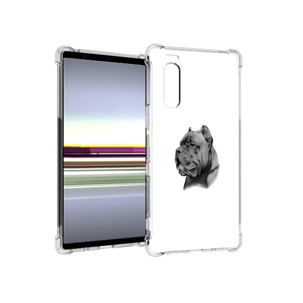 

Чехол MyPads Tocco для Sony Xperia 5 грозный бульдог (PT139963.234.300), Прозрачный, Tocco