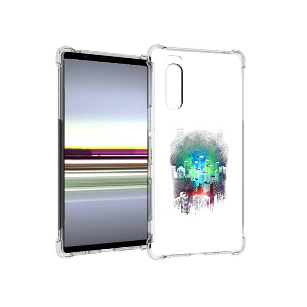 

Чехол MyPads Tocco для Sony Xperia 5 город в свечении (PT139963.234.296), Прозрачный, Tocco