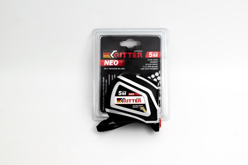

Рулетка Ritter Neo измерительная 5м х 25мм, HT502525, Рулетка Ritter Neo измерительная 5м х 25мм