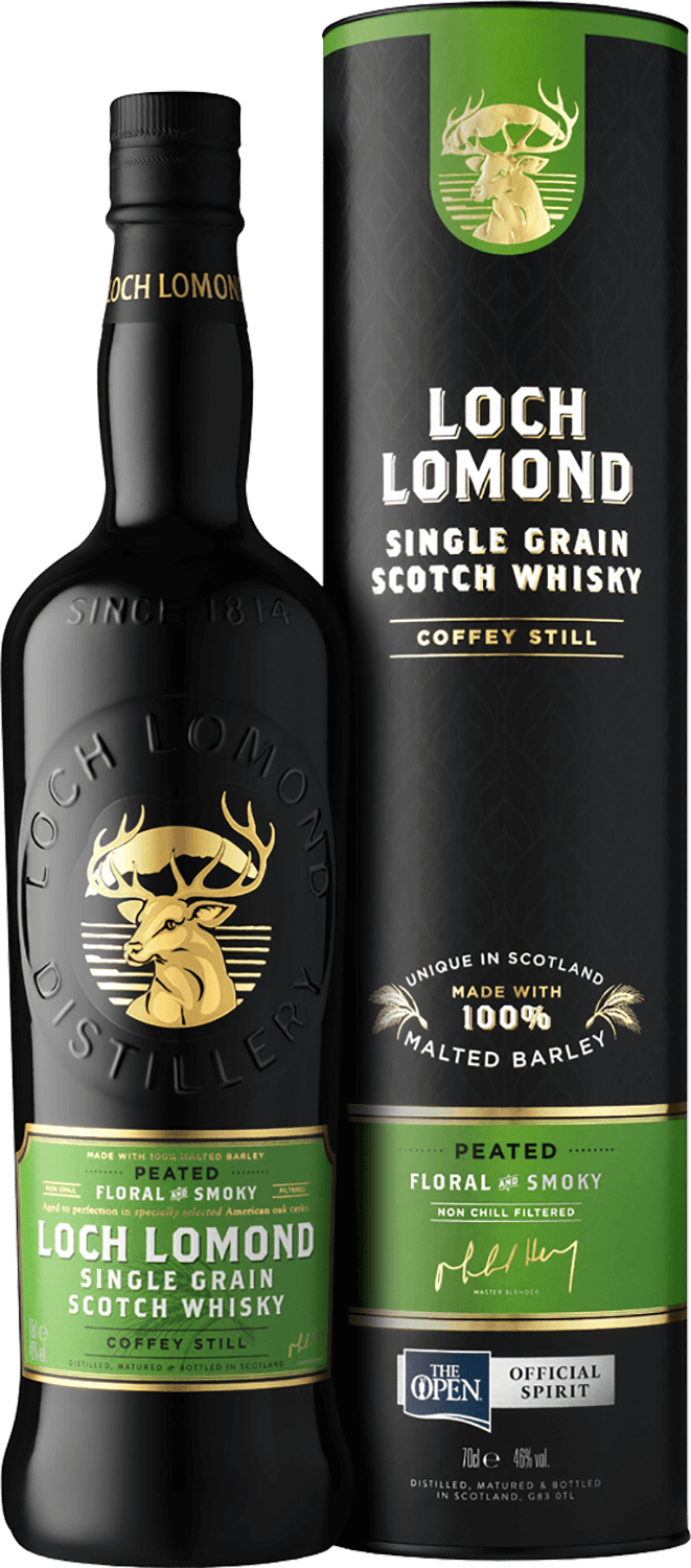 фото Виски loch lomond single grain peated scotch whisky (gift box)