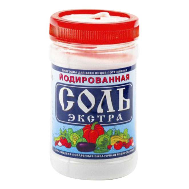 

Соль поваренная Монарх Экстра йодированная с солонкой 350 г
