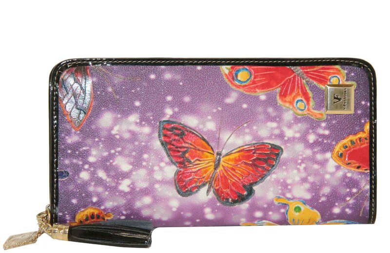 

Кошелек женский VELINA FABBIANO EK 34 фиолетовый, EK 34