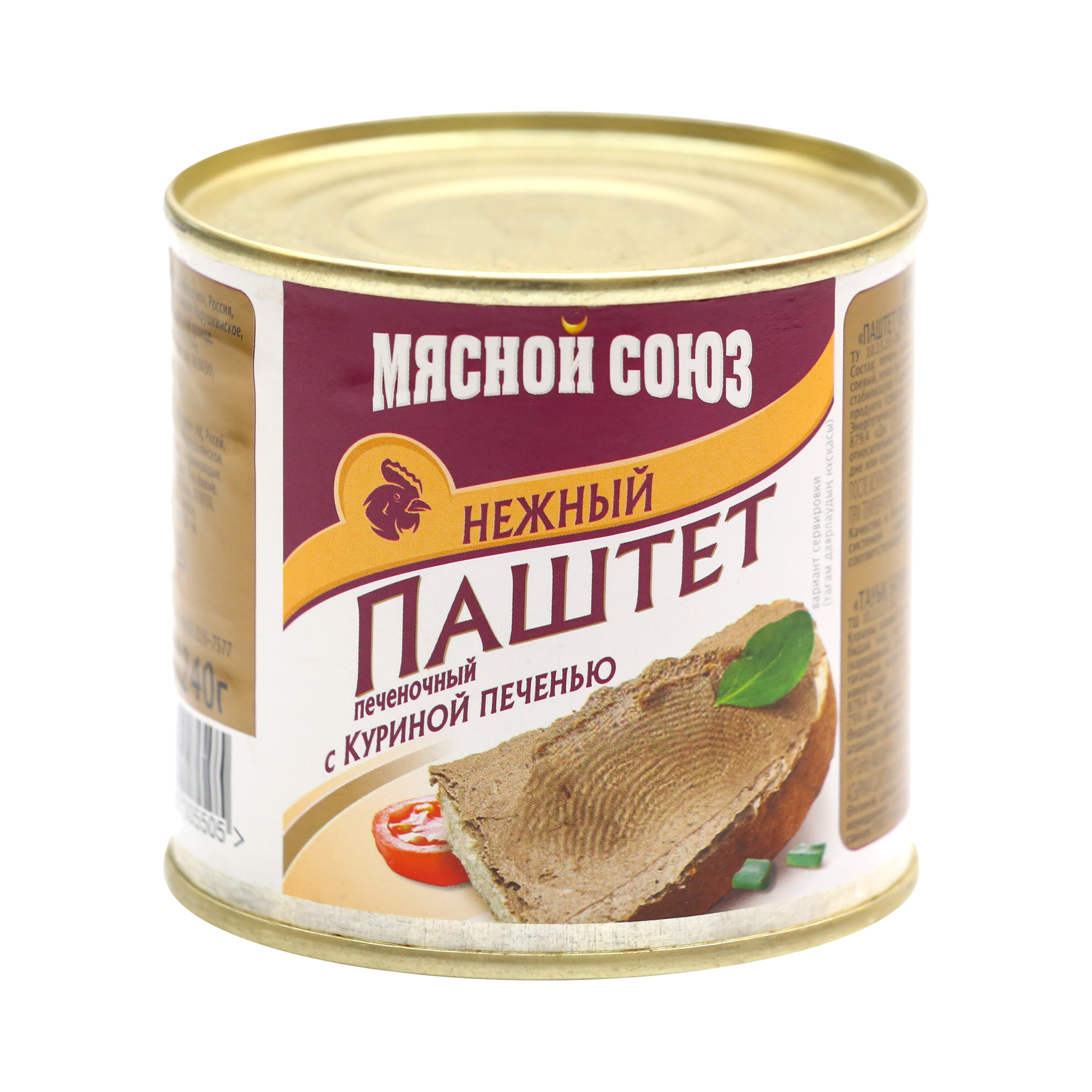 

Паштет Мясной Союз с куриной печенью 240 г