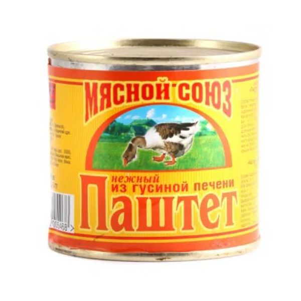

Паштет из гусиной печени Мясной союз Нежный 240 г