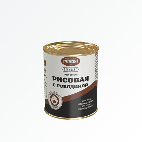 

Каша рисовая Курганский МК с говядиной 340 г