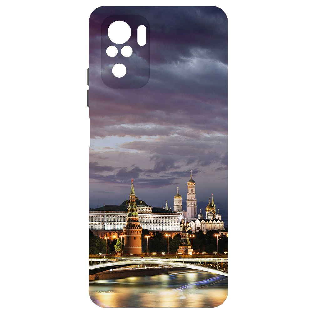 

Чехол-накладка Krutoff Soft Case Россия, Московский Кремль для Xiaomi Poco M5s черный