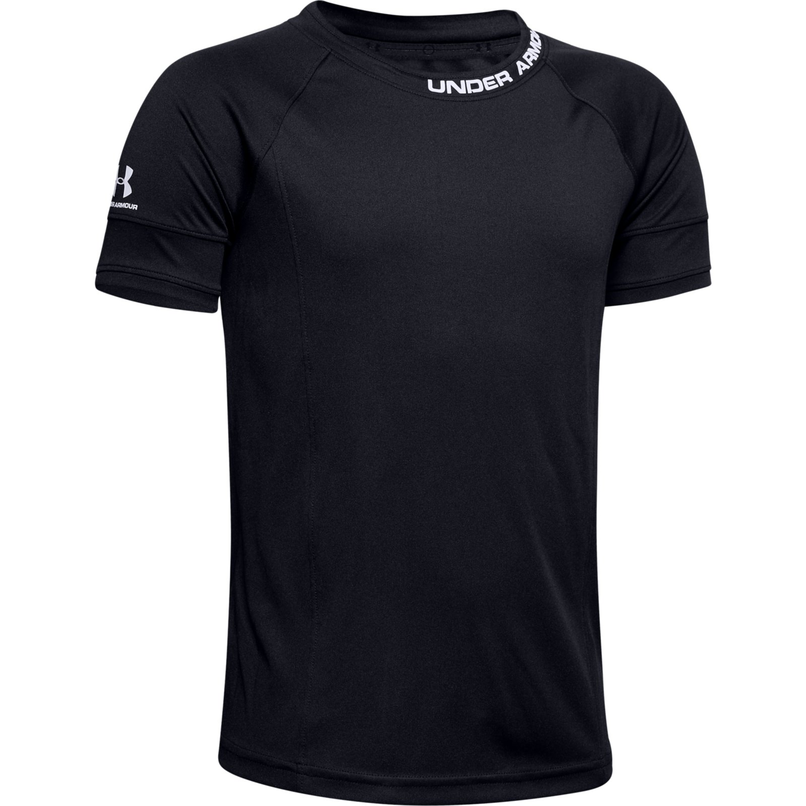 фото Футболка under armour y challenger iii trainingtop 1343920-001 черный р.128