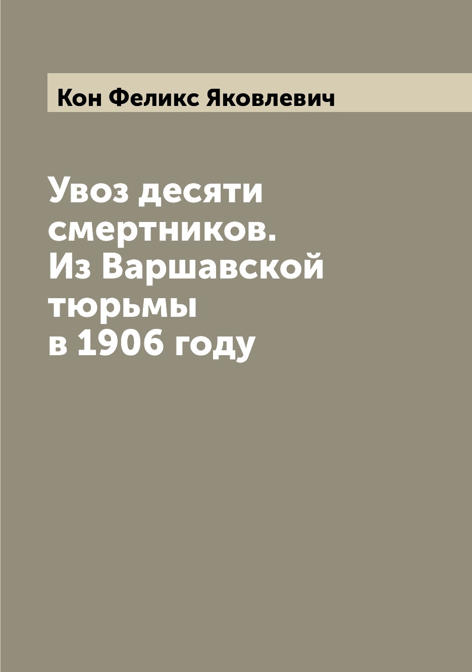 

Книга Увоз десяти смертников. Из Варшавской тюрьмы в 1906 году