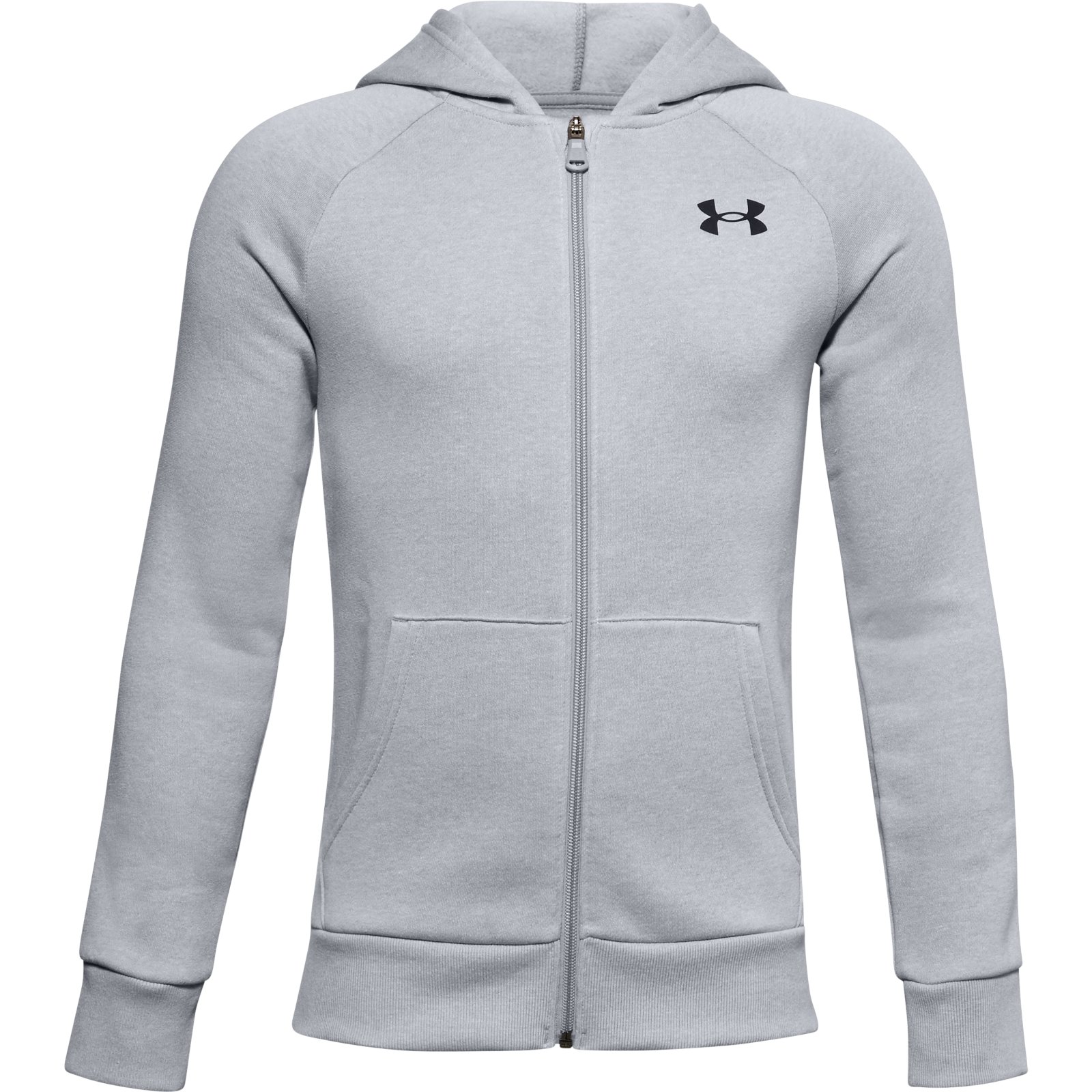 

Толстовка Under Armour Rival Cotton Full Zip Hoodie 1357613-011 серый р.158, 1357613-011