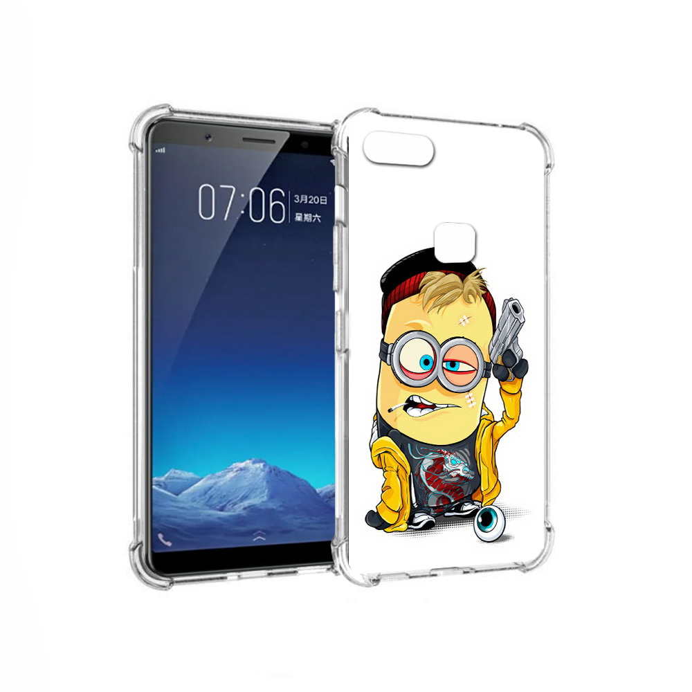 

Чехол MyPads Tocco для Vivo X20 миньон бандит (PT108350.433.475), Прозрачный, Tocco