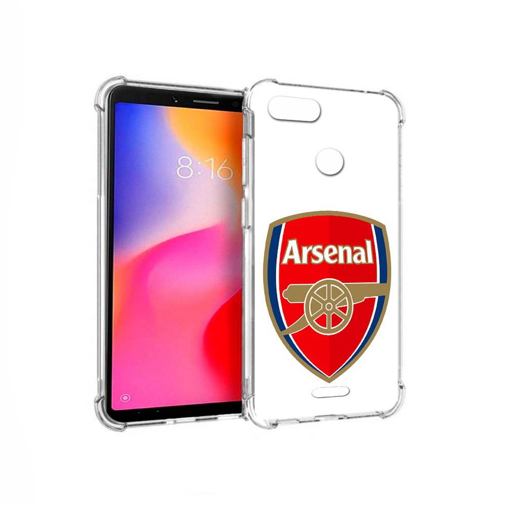 

Чехол MyPads Tocco для Xiaomi Redmi 6 ФК Арсенал логотип (PT113762.304.174), Прозрачный, Tocco