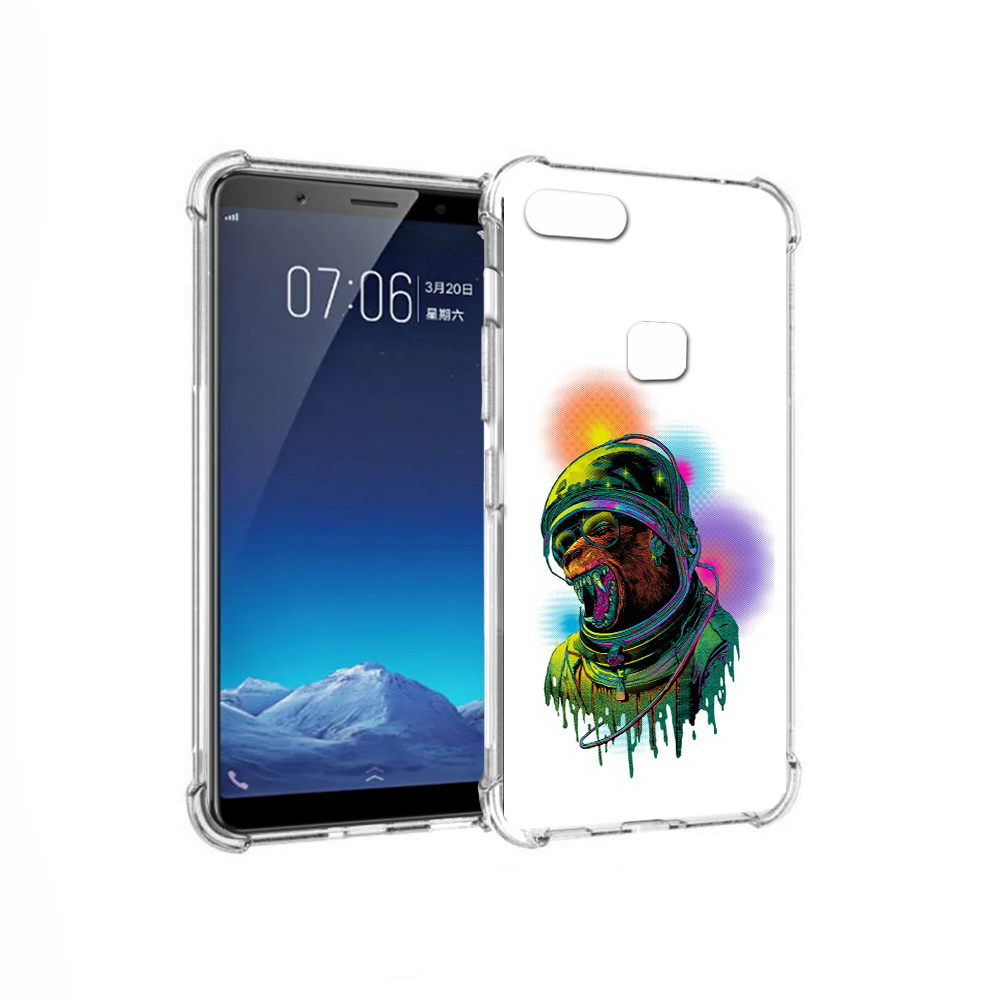 

Чехол MyPads Tocco для Vivo X20 медведь космонавт (PT108350.433.466), Прозрачный, Tocco