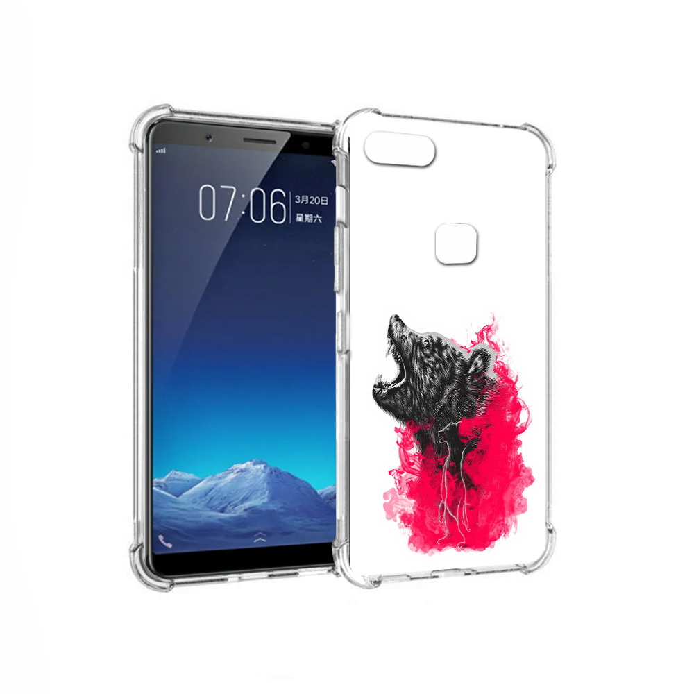 

Чехол MyPads Tocco для Vivo X20 медведь в дымке (PT108350.433.463), Прозрачный, Tocco