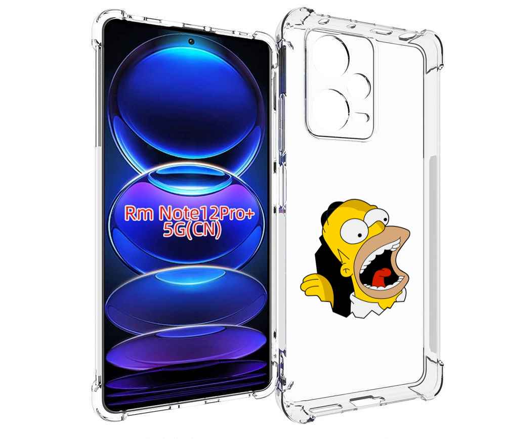 

Чехол MyPads гомер-голодный для Xiaomi Redmi Note 12 Pro + Plus, Прозрачный, Tocco