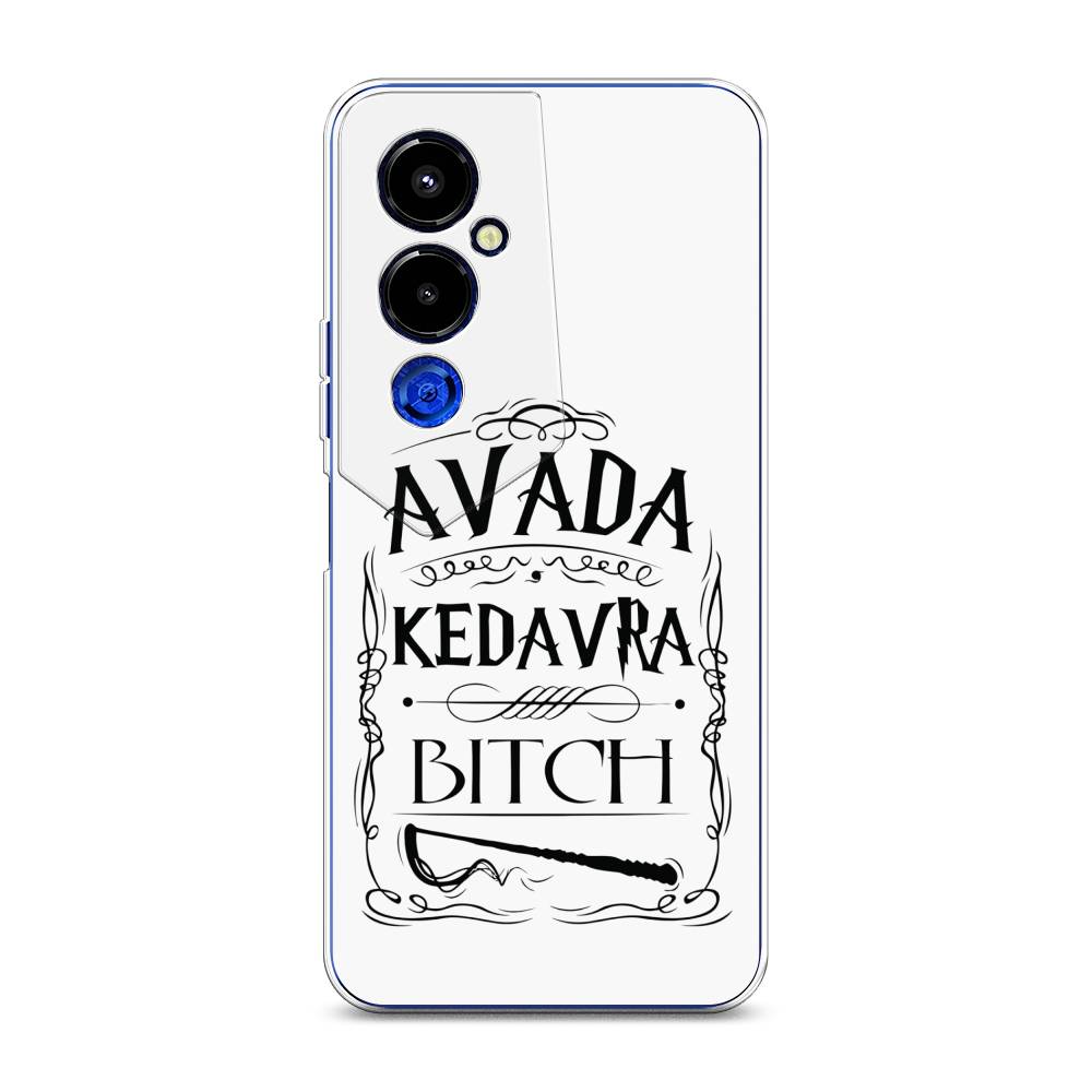 

Чехол на Tecno Pova 4 Pro "Avada kedavra bitch", Белый;серый;черный, 302650-6