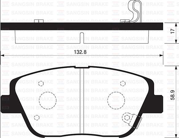 

Колодки передние hyundai sonata vi yf, grandeur 11-, kia optima 12- sp1398
