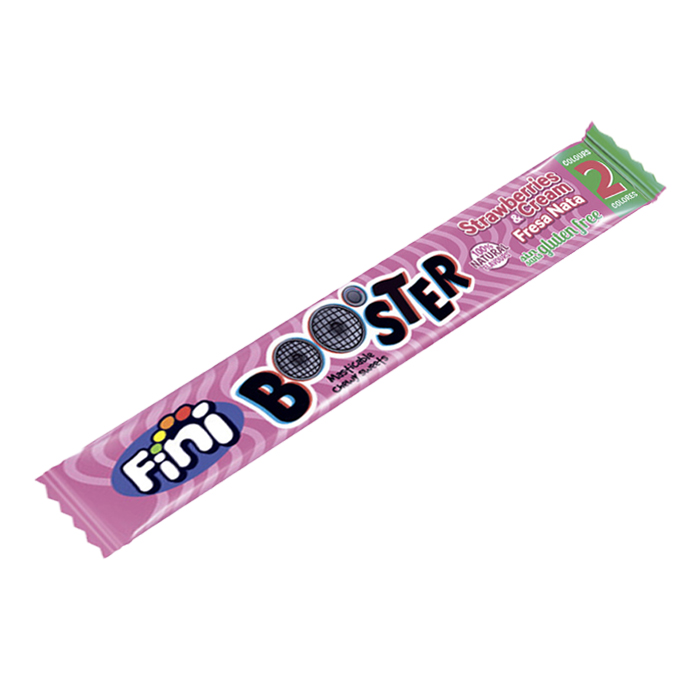 

Жевательная конфета Booster вкус клубника со сливками Fini 10 гр.