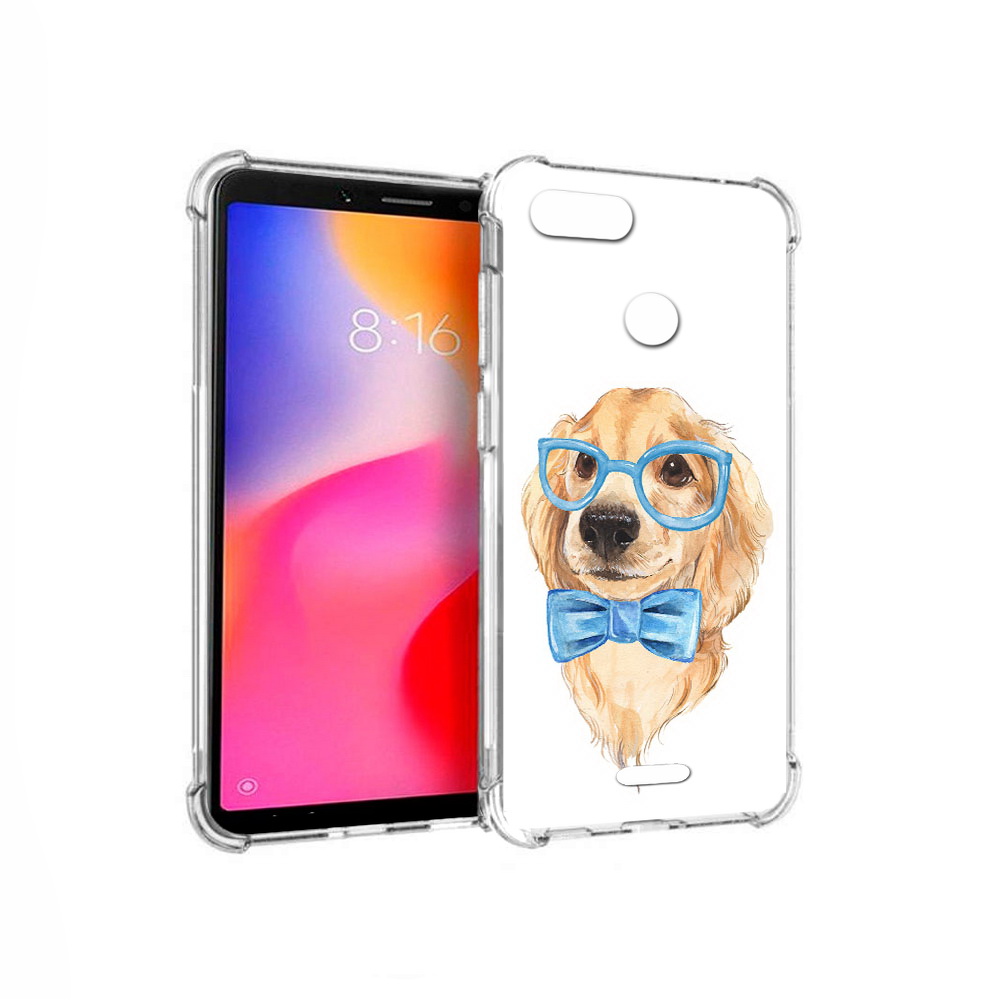 

Чехол MyPads Tocco для Xiaomi Redmi 6 Собака интеллигент (PT113762.304.159), Прозрачный, Tocco