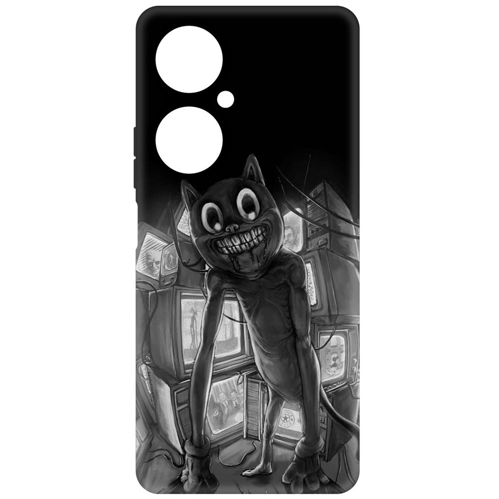 

Чехол-накладка Krutoff Soft Case Хаги Ваги - Картун Кэт для Huawei Nova 11i, Черный