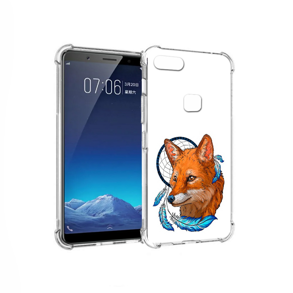 

Чехол MyPads Tocco для Vivo X20 лиса и ловец снов (PT108350.433.438), Прозрачный, Tocco