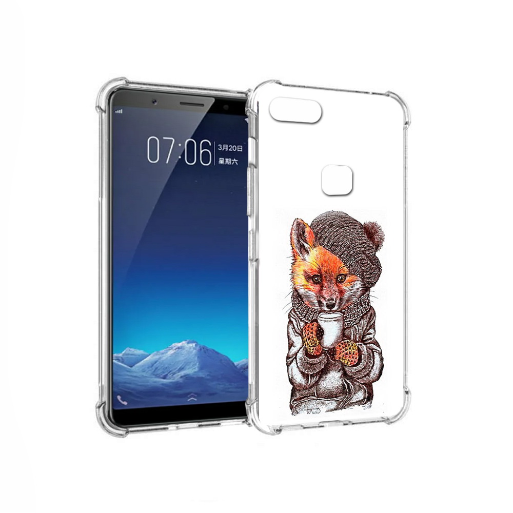 

Чехол MyPads Tocco для Vivo X20 лиса в шапке (PT108350.433.437), Tocco