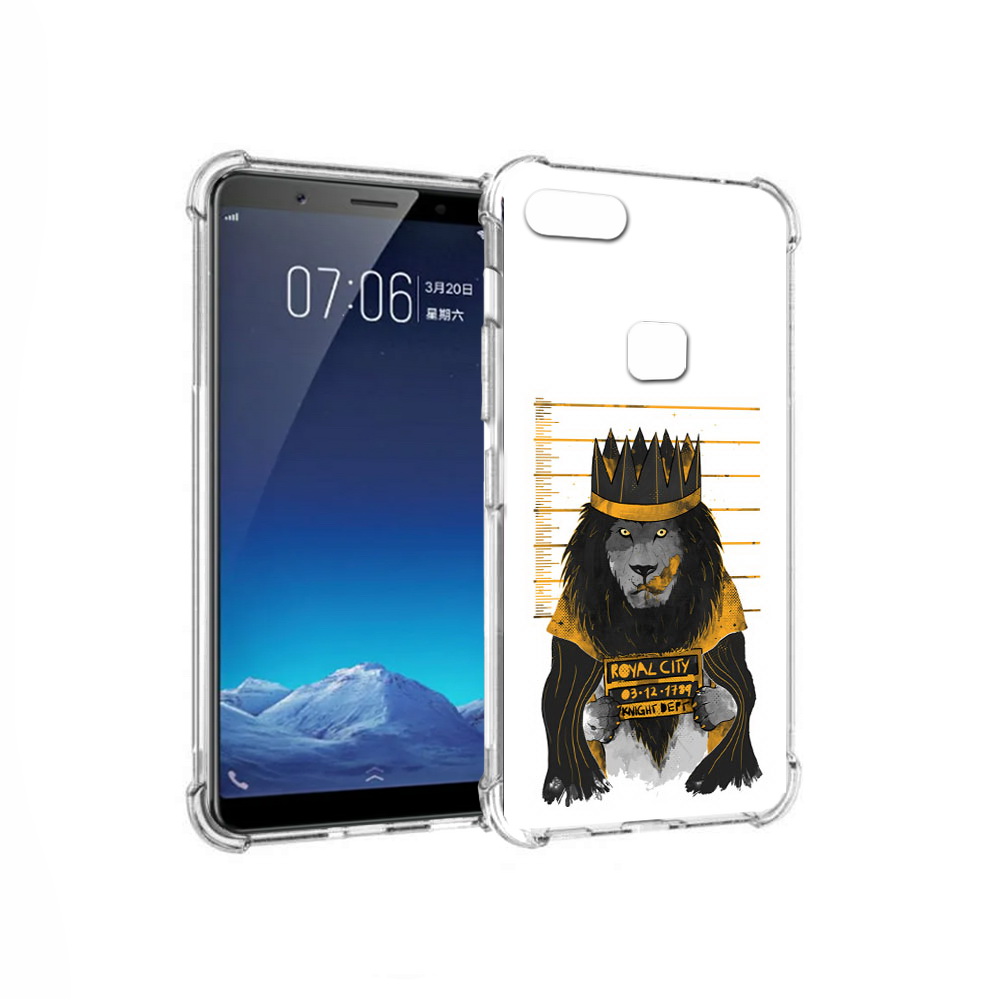 

Чехол MyPads Tocco для Vivo X20 лев в законе (PT108350.433.435), Прозрачный, Tocco