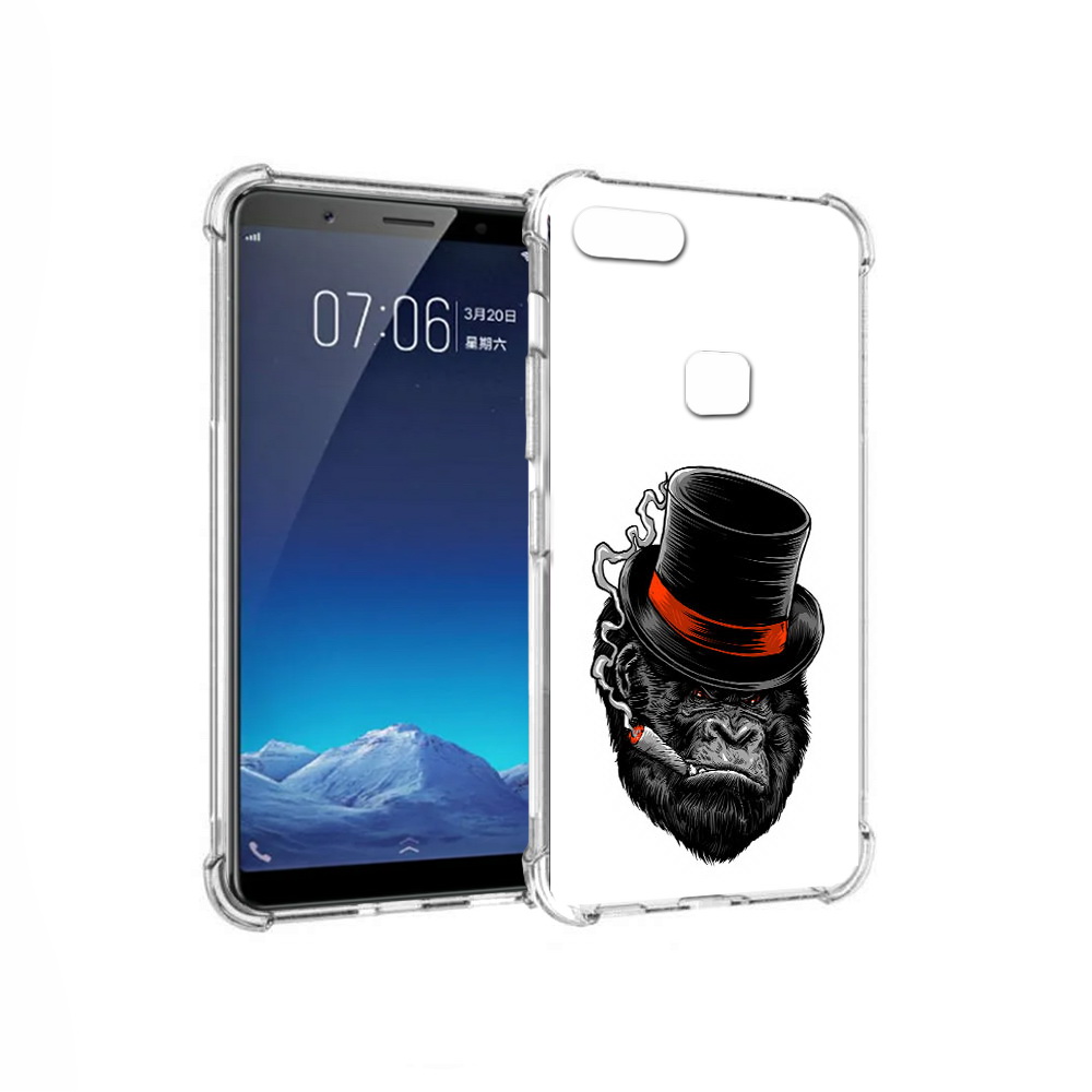 

Чехол MyPads Tocco для Vivo X20 дизайнерская горилла (PT108350.433.431), Прозрачный, Tocco