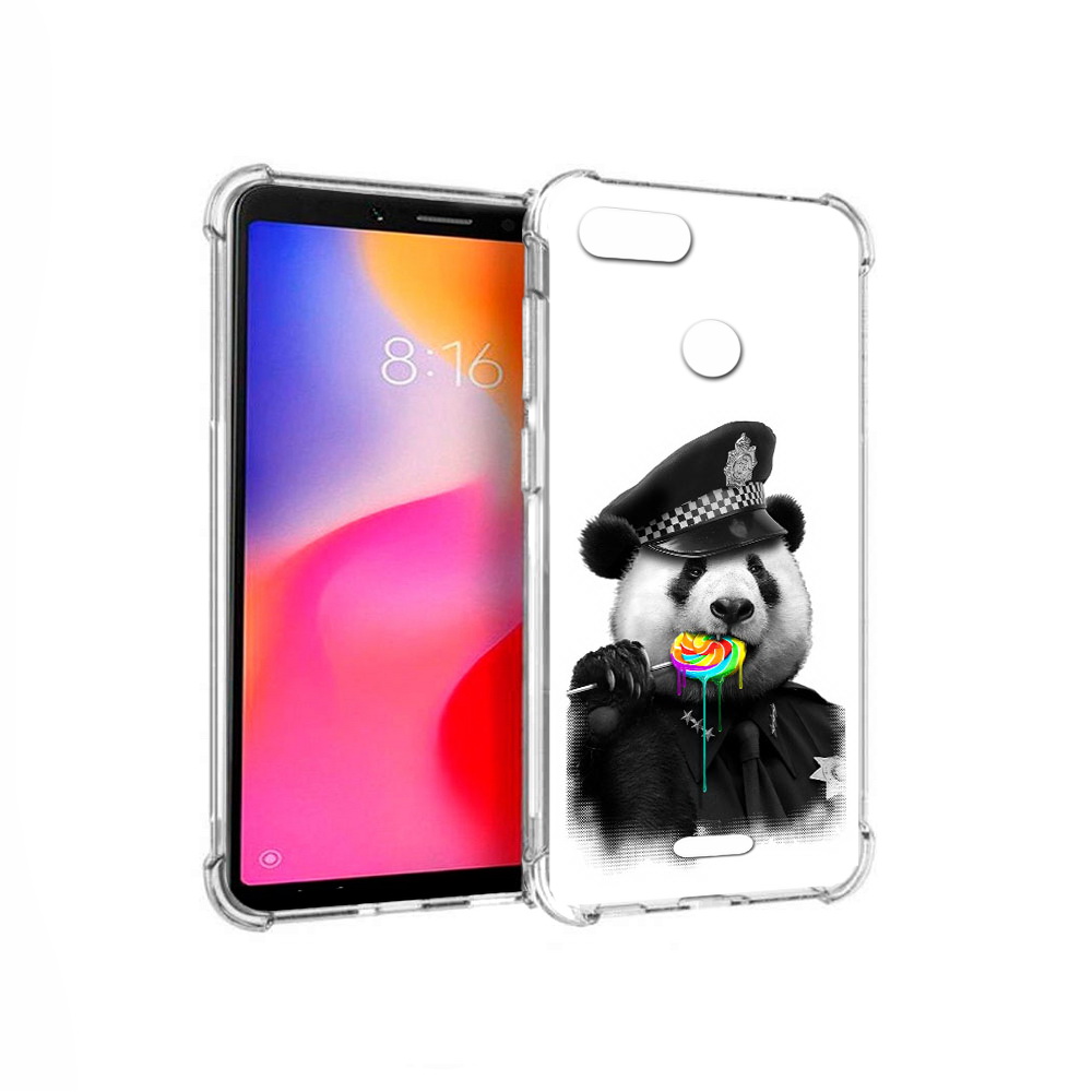 

Чехол MyPads Tocco для Xiaomi Redmi 6 Панда полиция (PT113762.304.130), Прозрачный, Tocco