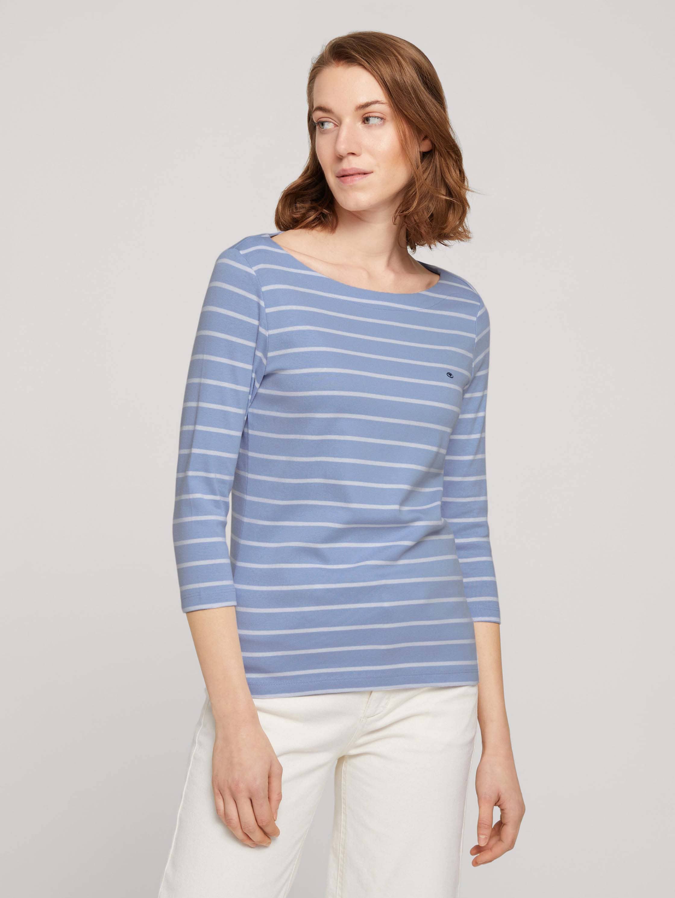 

Лонгслив женский TOM TAILOR 1032035 голубой 2XL, 1032035