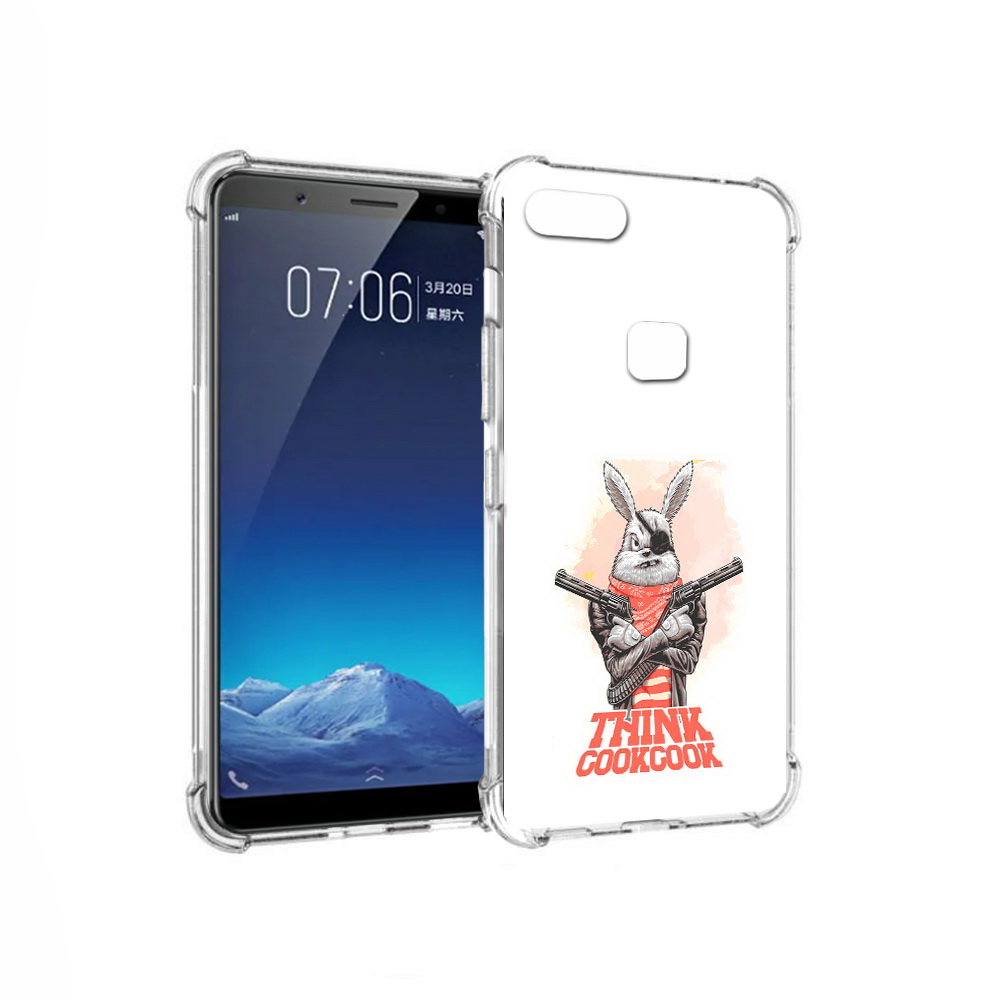 

Чехол MyPads Tocco для Vivo X20 кролик пират (PT108350.433.419), Прозрачный, Tocco