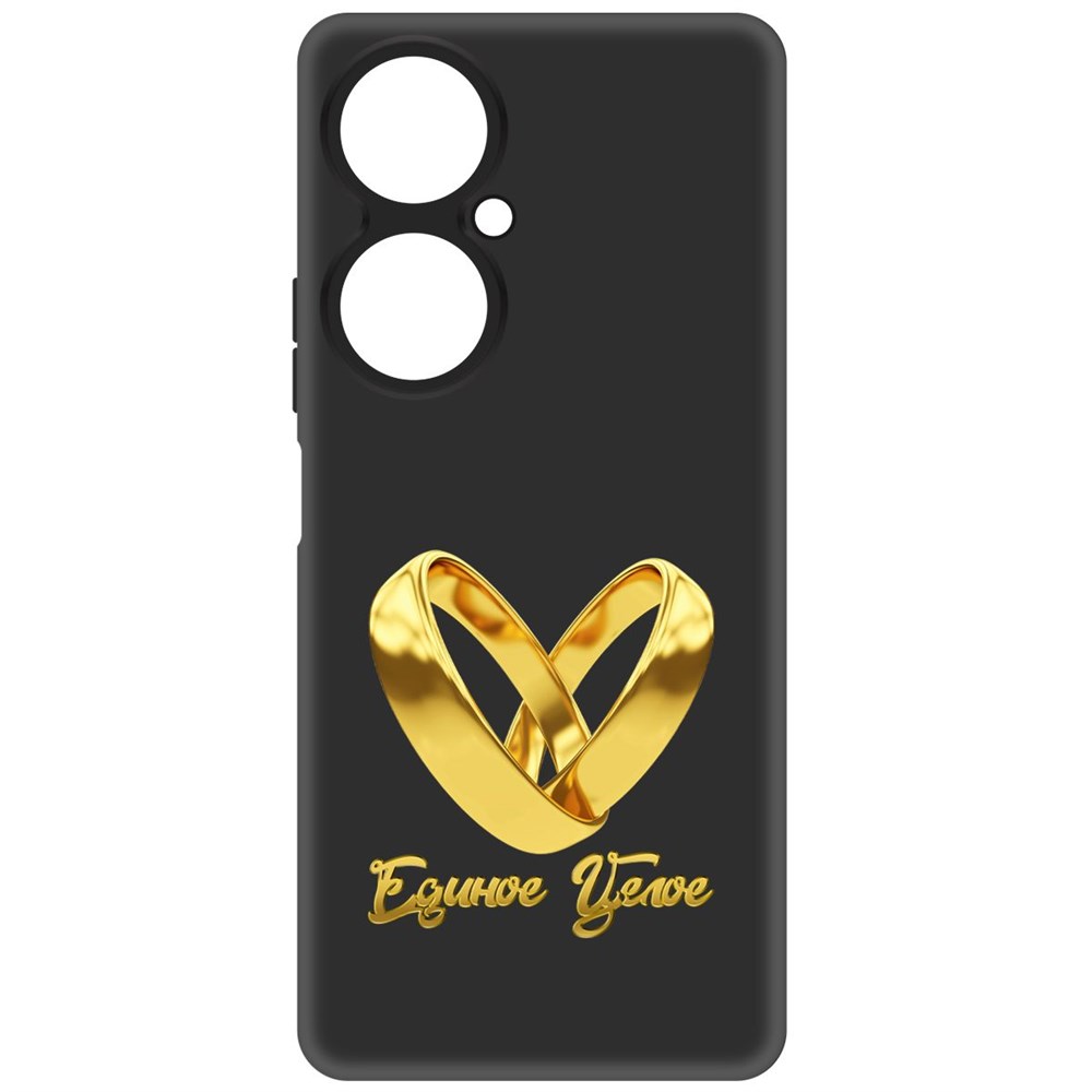 

Чехол-накладка Krutoff Soft Case Единое целое для Huawei Nova 11i, Черный