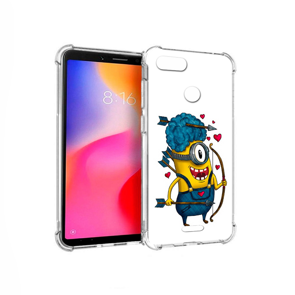 

Чехол MyPads Tocco для Xiaomi Redmi 6 Миньон купидон (PT113762.304.117), Прозрачный, Tocco