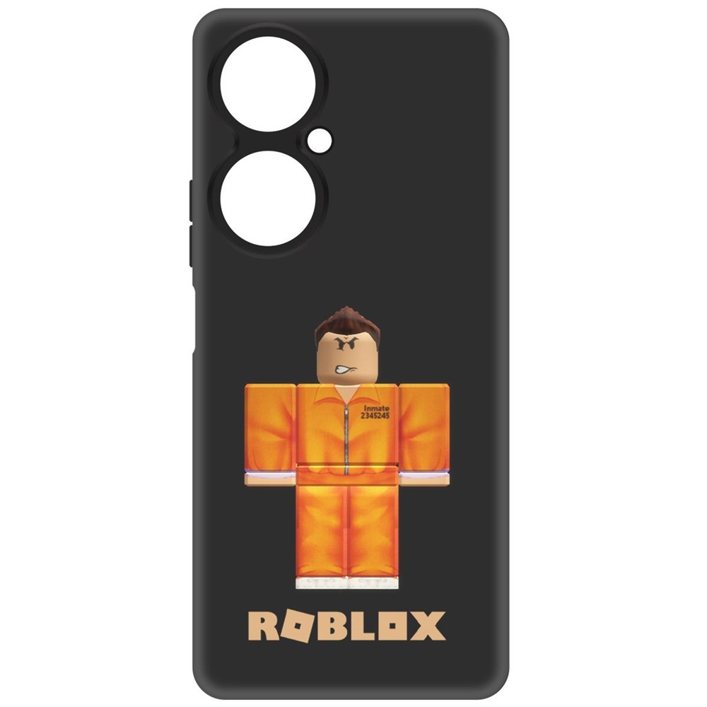 

Чехол-накладка Krutoff Soft Case Roblox-Заключенный для Huawei Nova 11i, Черный