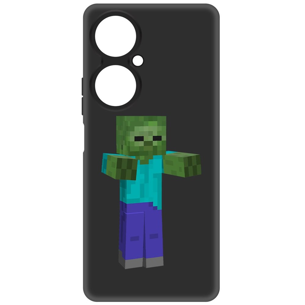 

Чехол-накладка Krutoff Soft Case Minecraft-Гигант для Huawei Nova 11i, Черный