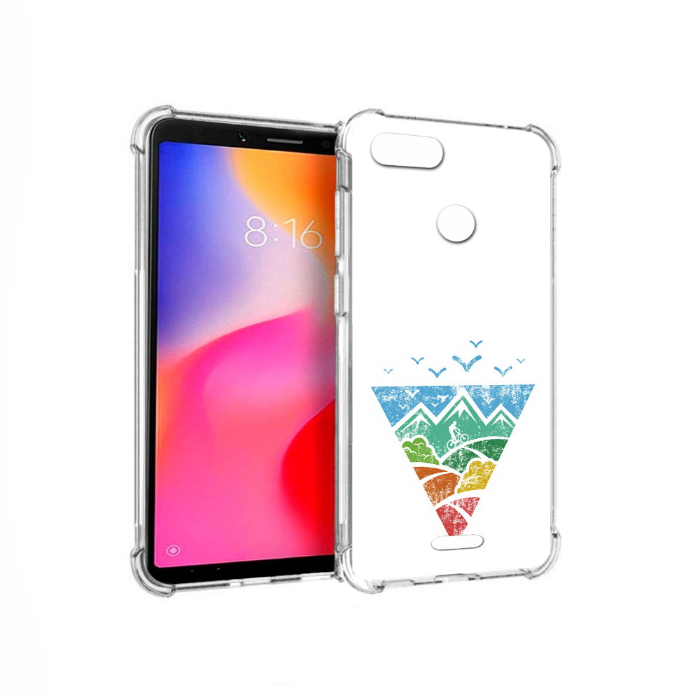 

Чехол MyPads Tocco для Xiaomi Redmi 6 Лес земля море чайки (PT113762.304.105), Прозрачный, Tocco