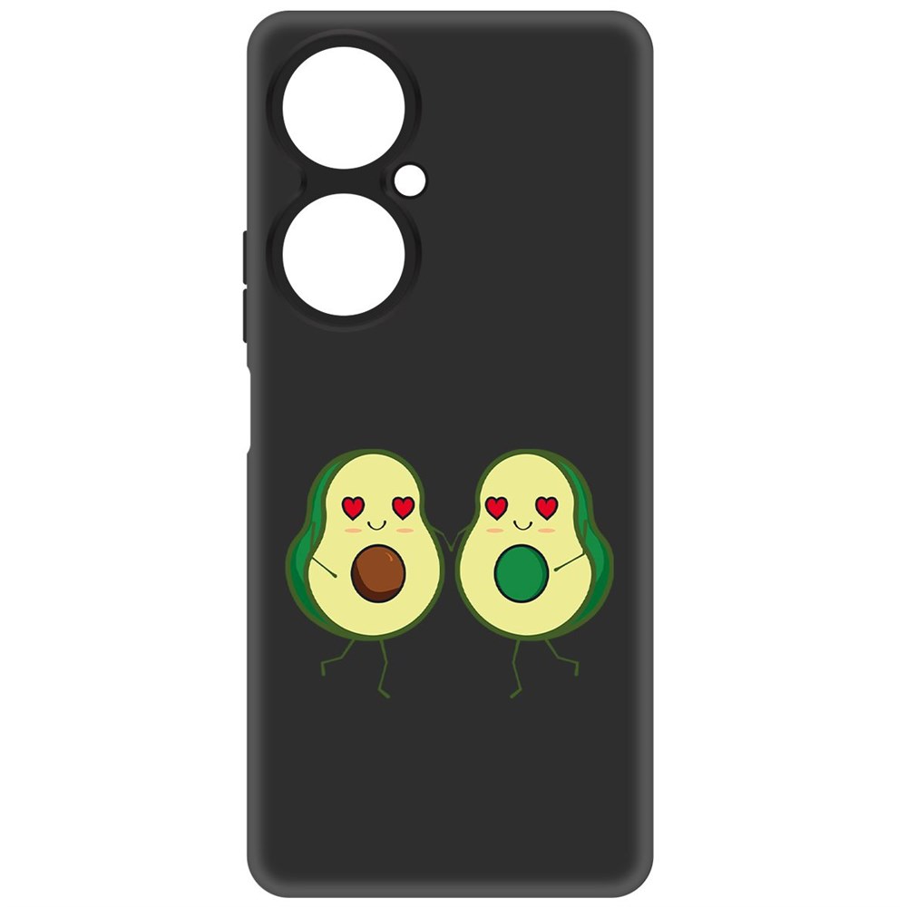 

Чехол-накладка Krutoff Soft Case Авокадо Пара для Huawei Nova 11i, Черный