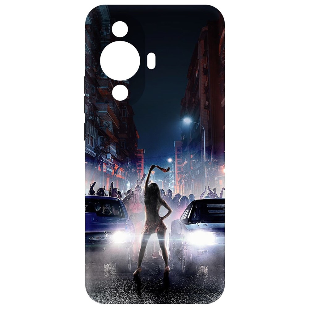 

Чехол-накладка Krutoff Soft Case Форсаж. Стритрейсинг для Huawei Nova 11, Черный