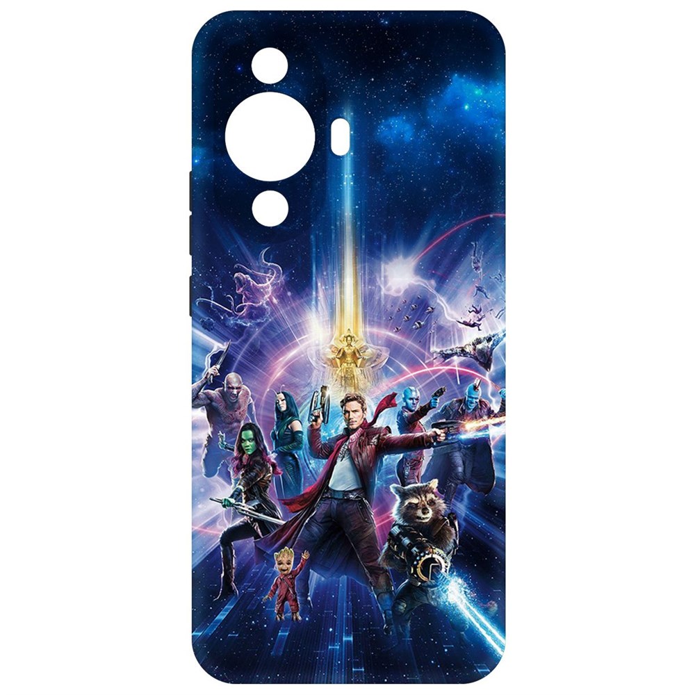 

Чехол-накладка Krutoff Soft Case Стражи Галактики. Все вместе для Huawei Nova 11, Черный