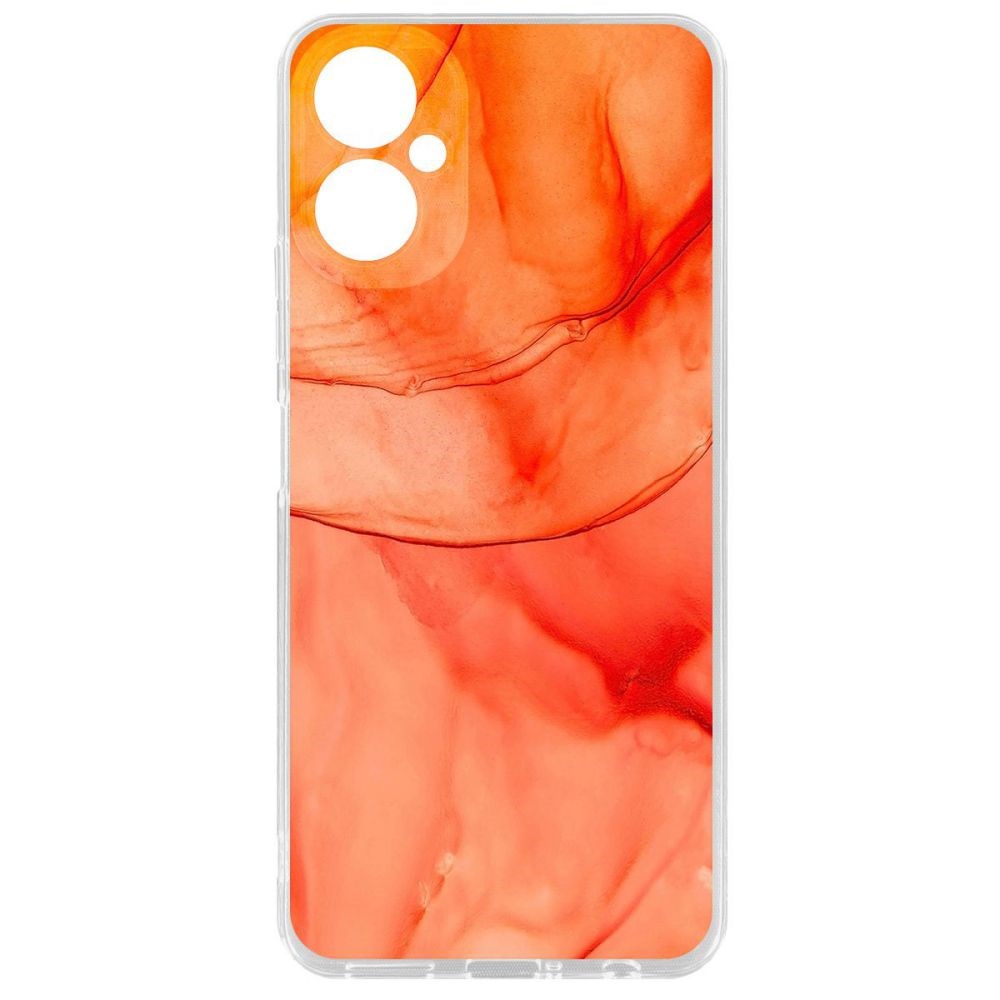 

Чехол-накладка Krutoff Clear Case Абстракт оранж для TECNO Camon 19 Neo, Прозрачный