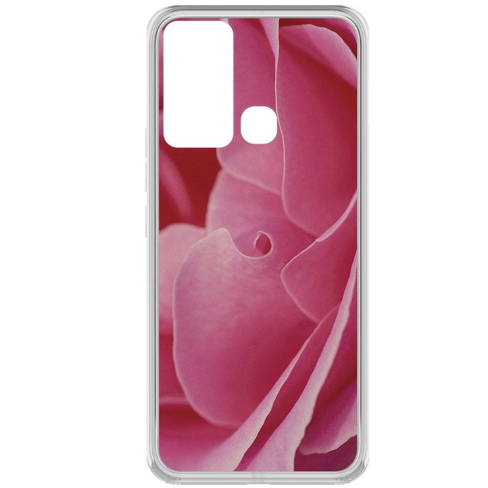 

Чехол-накладка Krutoff Clear Case Лепестки для INFINIX Hot 12i, Прозрачный