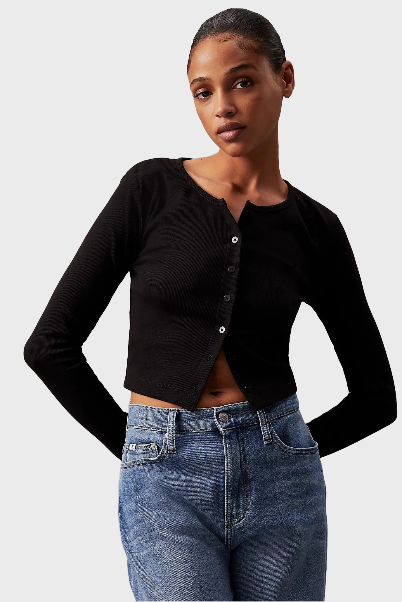 Кардиган женский Calvin Klein Jeans J20J224057 черный L 7377₽