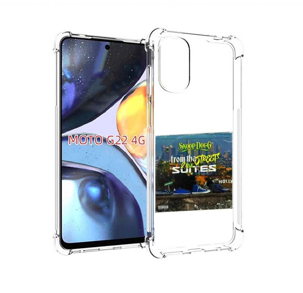 

Чехол Mypads Snoop Dogg From The Street 2 Tha Suites Для Motorola Moto G22 4G, Прозрачный, Tocco
