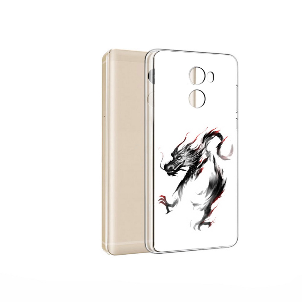 

Чехол MyPads Tocco для Xiaomi Redmi 4 Pro черный дракон (PT47305.303.690), Прозрачный, Tocco