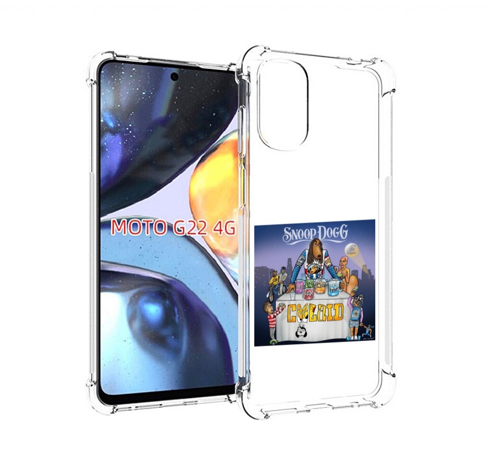 

Чехол Mypads Snoop Dogg Coolaid Для Motorola Moto G22 4G, Прозрачный, Tocco