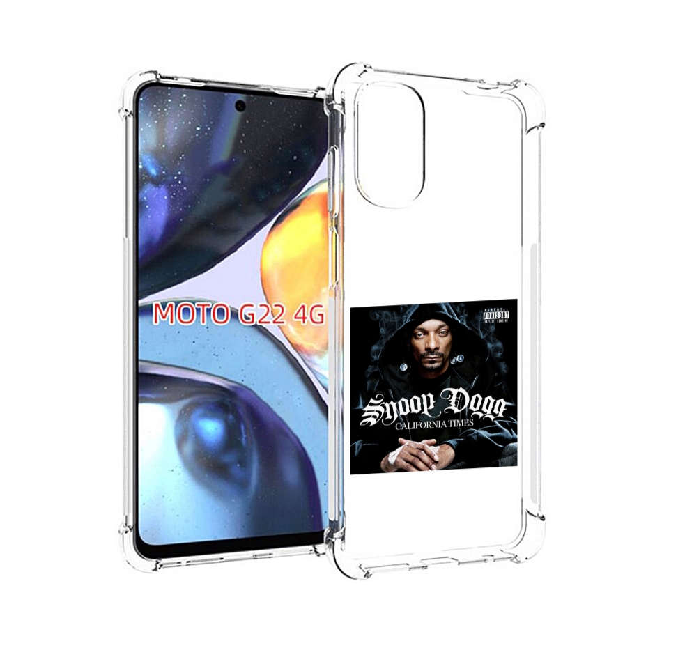 

Чехол Mypads Snoop Dogg California Times Для Motorola Moto G22 4G, Прозрачный, Tocco