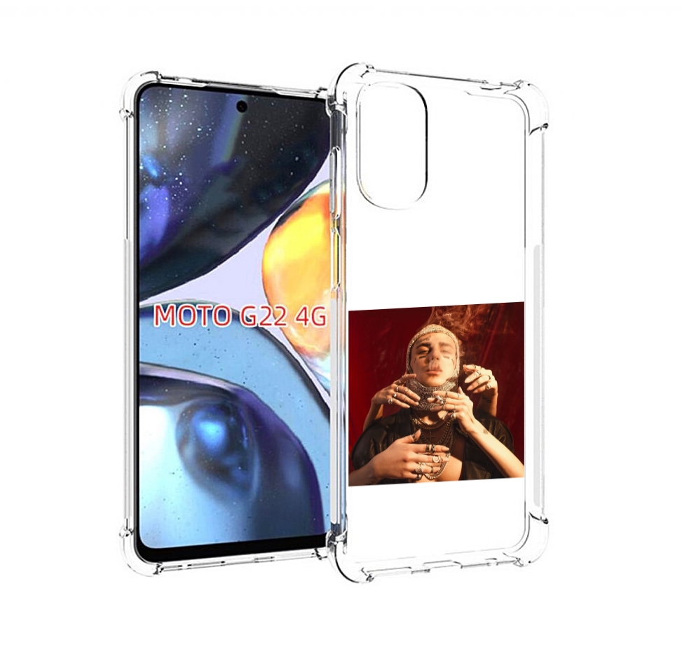 

Чехол MyPads Slime face для Motorola Moto G22 4G, Прозрачный, Tocco